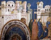 GIOTTO di Bondone Return of Christ to Jerusalem Spain oil painting artist
